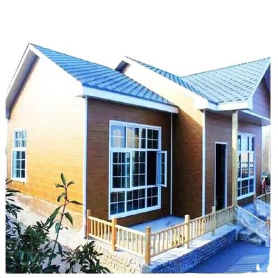 Holz Kleines Haus in Weiß / Grau / Schwarz mit 18mm MgO-Boden