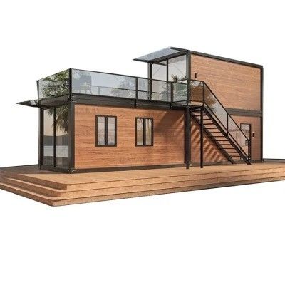 Luxus-Bürogebäude Recycelbares Prefab Containerhaus für Familien