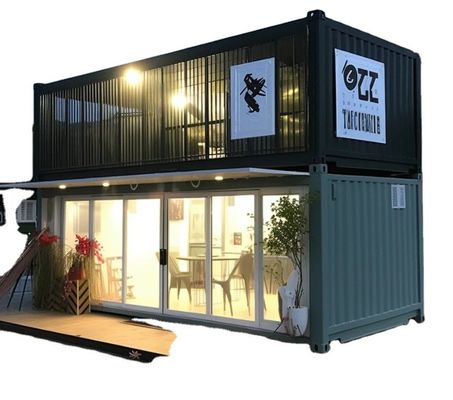 Flat Pack Container mit Isolierung feuerfeste Sandwich-Panel aus Steinwolle in individueller Farbe