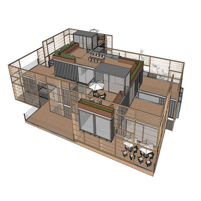 20ft oder 40ft hohe Isolationswert Erdbebenbeständig SIP Panel House Shell Paket
