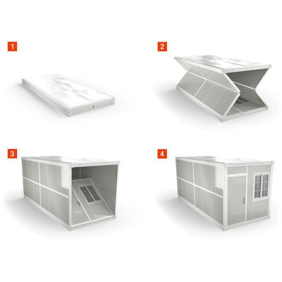 Moderner Stil T-Typ 40 Ft Erweiterbare Container Prefab Haus mit PVC Schiebefenster