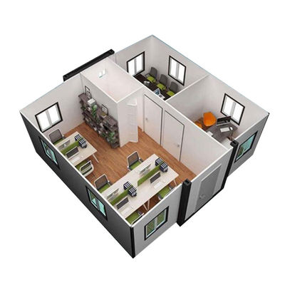 Modernes Design 20FT Stahlkonstruktionen Klapp Wohn Prefab Modulhäuser aus der Stadt Weifang