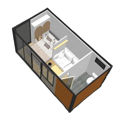 Prefab Haus Stahl Sandwich Panel Flat Pack Haus Für 2022 Custom Konstruktion