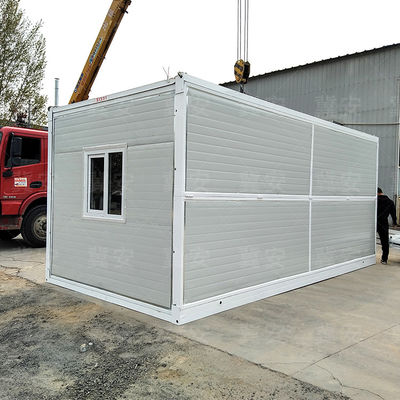 Faltbares Containerhaus im Stil eines modernen Designs mit galvanisiertem Stahlrahmen