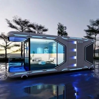 Kapselmodulare Häuser Mobilhäuser Containerhaus Bewegliche Vorfertigte