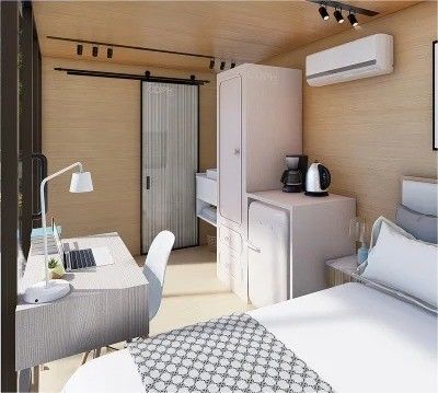 Individuell gestaltetes modernes Mobilbauwerk aus Stahl Apple Cabin Portable House