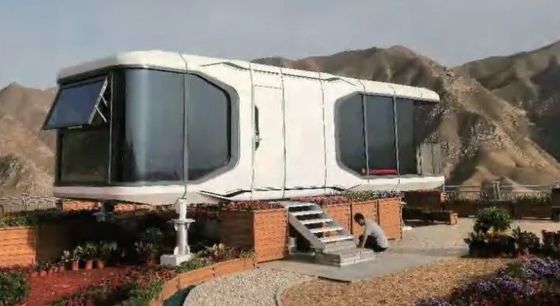 Luxuriöse vorgefertigte Modular Home Space Capsule für maßgeschneiderte Containerhaus