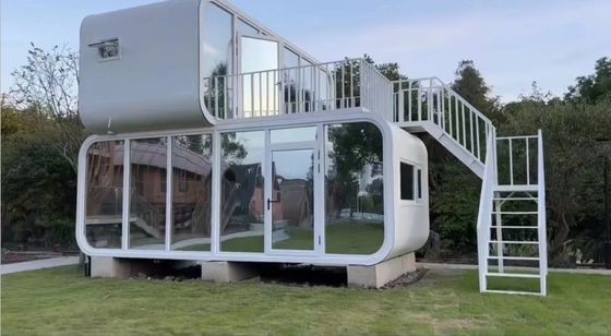 Luxuriöse vorgefertigte Modular Home Space Capsule für maßgeschneiderte Containerhaus
