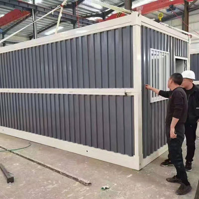 PVC-Schiebefenster-Containerhaus für Geschäfte und vorgefertigtes Klappcontainerhaus
