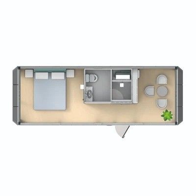 Modernes, elegantes Design Sandwich-Panel, vorgefertigte Kapsel, kleines Haus