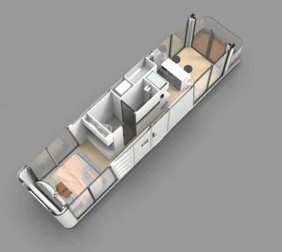 Stahltür Modularhaus Schiff Haus Weltraumkapselhaus Kleine Häuser