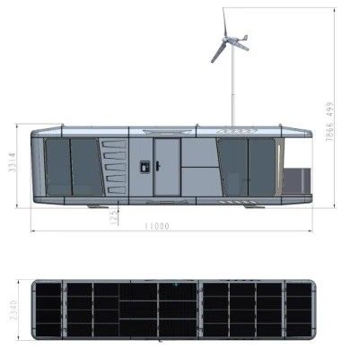 Stahltür Modularhaus Schiff Haus Weltraumkapselhaus Kleine Häuser