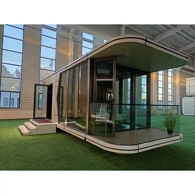 Stahltür Modularhaus Schiff Haus Weltraumkapselhaus Kleine Häuser