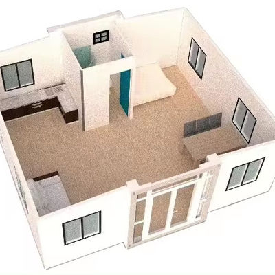 Vorgefertigte 3 Schlafzimmer Vorgefertigte Hauspläne für Lagerbau
