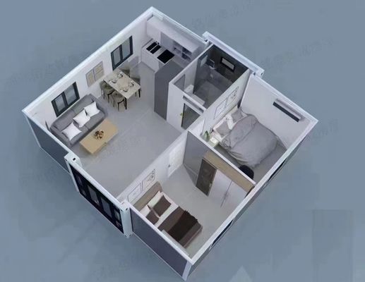 Vorgefertigte 3 Schlafzimmer Vorgefertigte Hauspläne für Lagerbau