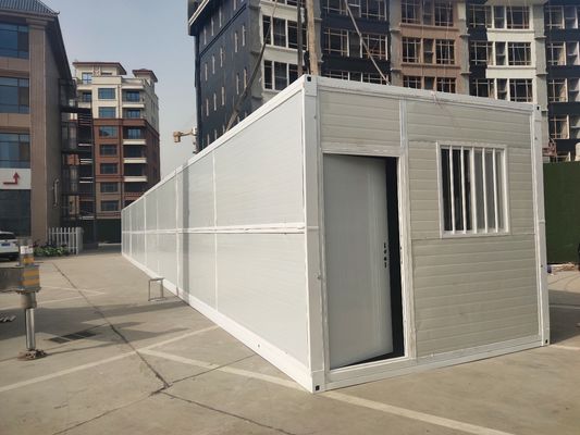 20 Fuß Stahlkonstruktionen Klapphaus Prefab Modulhäuser mit 18 mm MGO-Blattboden