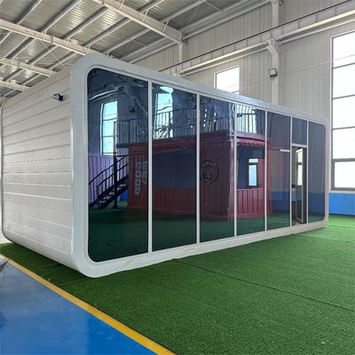 Hotel Indoor Apple Cabin Office Pod Garten Büro Containerhaus mit leichten Stahlrahmen