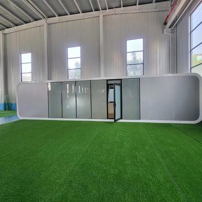 Hotel Indoor Apple Cabin Office Pod Garten Büro Containerhaus mit leichten Stahlrahmen