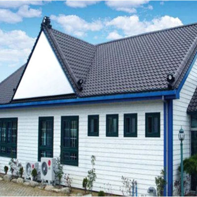 Luxusvorgefertigtes Villahaus aus Leichtstahl in Weiß / Grau / Schwarz
