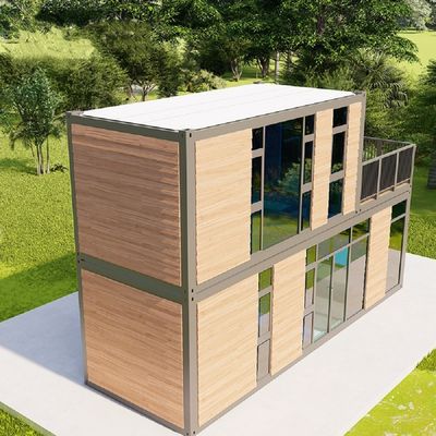 Prefab Container Haus für Hotel in Weiß/Grau/Schwarz