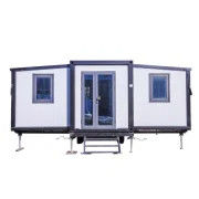 Erweiterbare Villa aus Leichtstahl Fertighaus für Bürogebäude Containerhaus