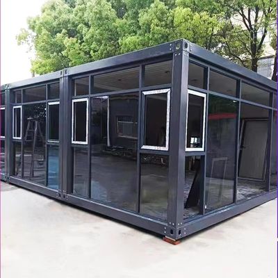 Schnell installieren Prefab Container Haus mit PVC Schiebefenster Licht Zubehör