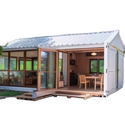 20ft 40ft erweiterbares, vorgefertigtes Homestay-Hotel mit Garten-Schlafzimmerbehälter