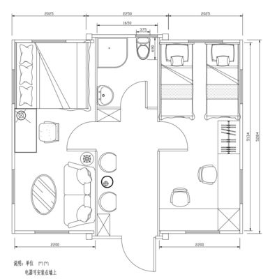 20-40 ft erweiterbares Containerhaus Vorgefertigte Häuser mit Badezimmer Küche