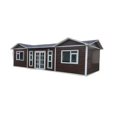 Klappbares kleines Haus auf Rädern Anhänger mit 18 mm MgO-Blattboden PVC-Schiebefenster