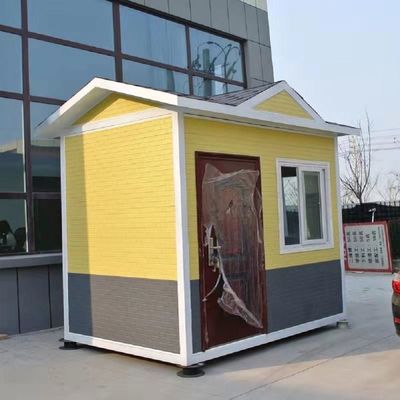 Klappbares kleines Haus auf Rädern Anhänger mit 18 mm MgO-Blattboden PVC-Schiebefenster