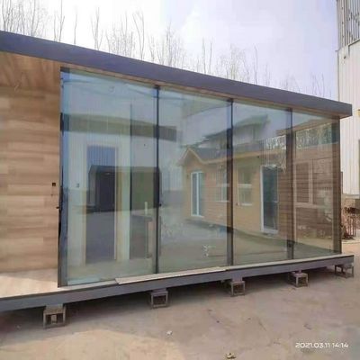 Ausbaufähiges kleines Prefab-Haus Gartenhaus mit PVC-Schiebefenster Ausbaufähiges