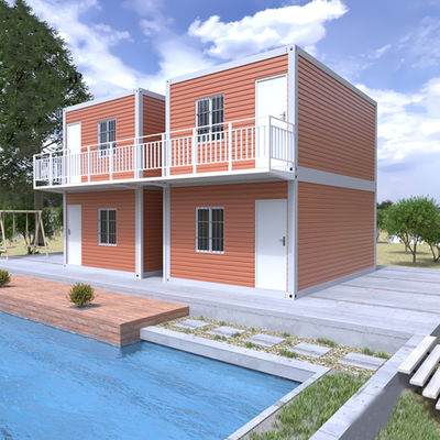Vorgefertigtes Modular Containerhaus mit 18 mm MGO-Blattboden und galvanisiertem Stahlrahmen