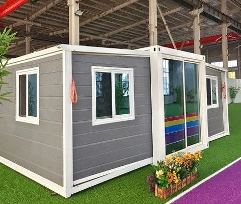 20ft oder 40ft Stahlstrukturrahmen Erweiterbares Containerhaus für Klapphaus