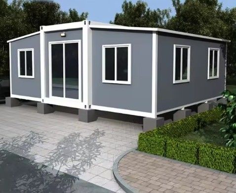 20ft oder 40ft Stahlstrukturrahmen Erweiterbares Containerhaus für Klapphaus