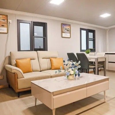 Werkstatt Lager 20FT 40FT Modernes Stahlvorgefertigtes Kleines Mobilmodulares Erweiterbares Haus