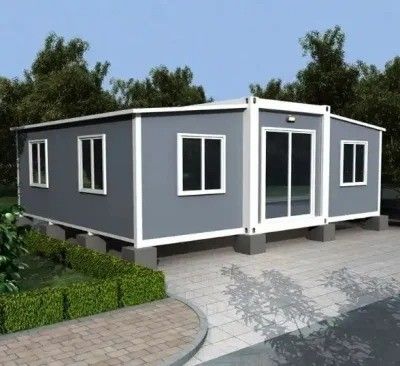 Werkstatt Lager 20FT 40FT Modernes Stahlvorgefertigtes Kleines Mobilmodulares Erweiterbares Haus