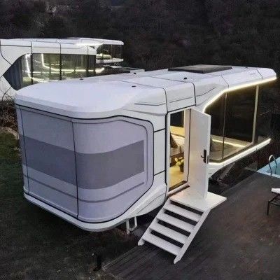 Tragbare Campingkapseln Villen Haus vorgefertigt Häuser vorgefertigt
