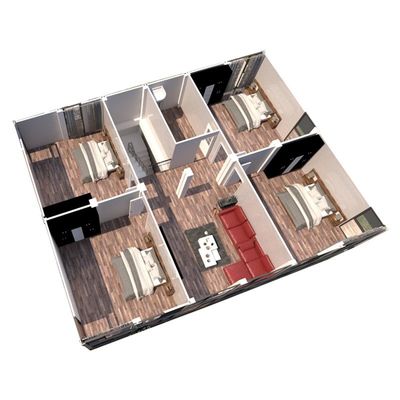 Modernes Design-Stil Containerhaus im Freien mit Stahlkonstruktion und EPS-Sandwichpanel