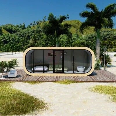 Mobile Moderne Design Luxus-Capsule Hotel Apple Cabin Weltraumhaus