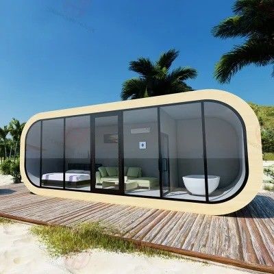 Mobile Moderne Design Luxus-Capsule Hotel Apple Cabin Weltraumhaus