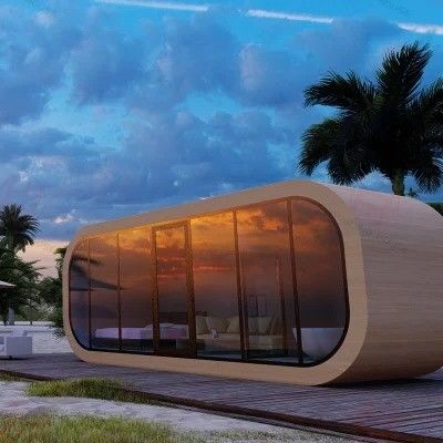 Mobile Moderne Design Luxus-Capsule Hotel Apple Cabin Weltraumhaus