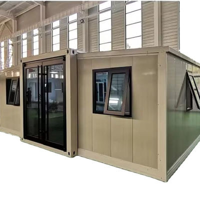 Stahl Tür Sandwich Panel Modular Container House Klappbare leichte Stahl Strukturrahmen