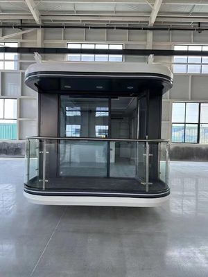 Leichtes Stahl-Vorgefertigtes Haus Tragbares Vorgefertigtes Luxus-Weltraumkapselcontainer