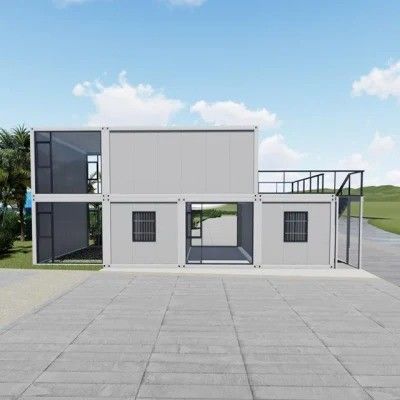 Home Office Technologie Containerhaus mit geschweißtem Stahlrahmen