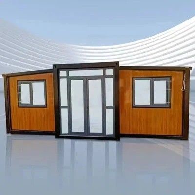 Umweltschutz 2 Schlafzimmer Prefab Kontainerhaus mit Stahltür