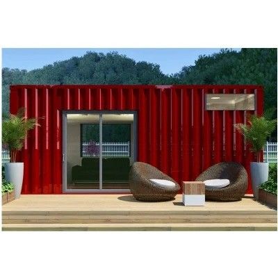 20ft / 40ft vorgefertigte modulare Container-Haus Büro Heimlösung