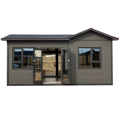 Stahltür Mobilhaus Modularhaus Vorgefertigter Behälter mit Glasvorhang
