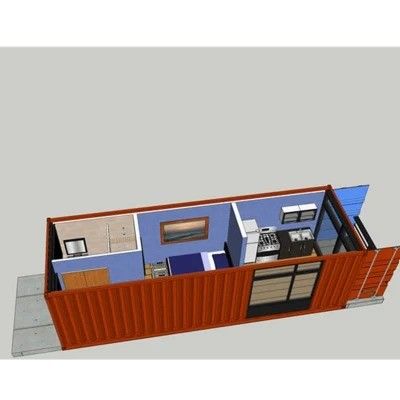 20ft / 40ft vorgefertigte modulare Container-Haus Büro Heimlösung
