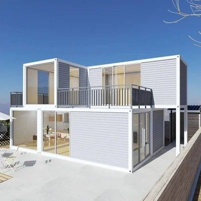 20ft / 40ft vorgefertigte modulare Container-Haus Büro Heimlösung