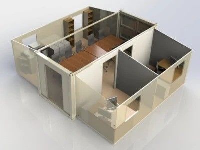 Luxus-Containerhaus mit beweglichem Klappdach